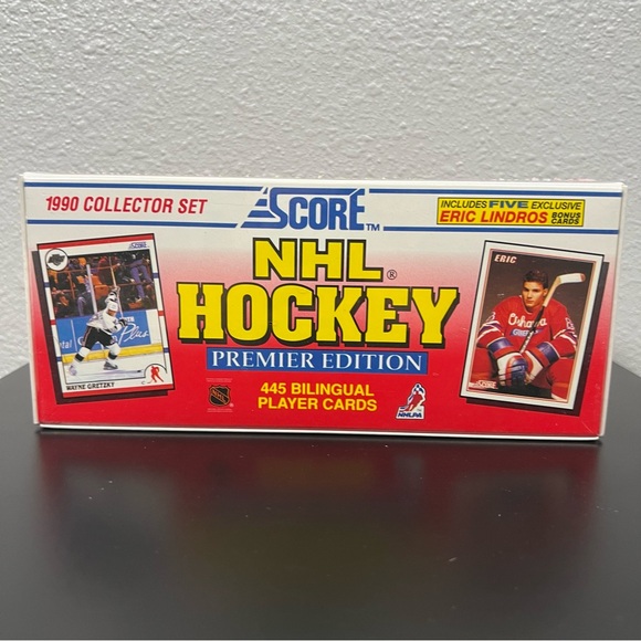 Score Other - NIP 1990 Score NHL Hockey Premier Edition Bilingual Set Factory Sealed 445 cards